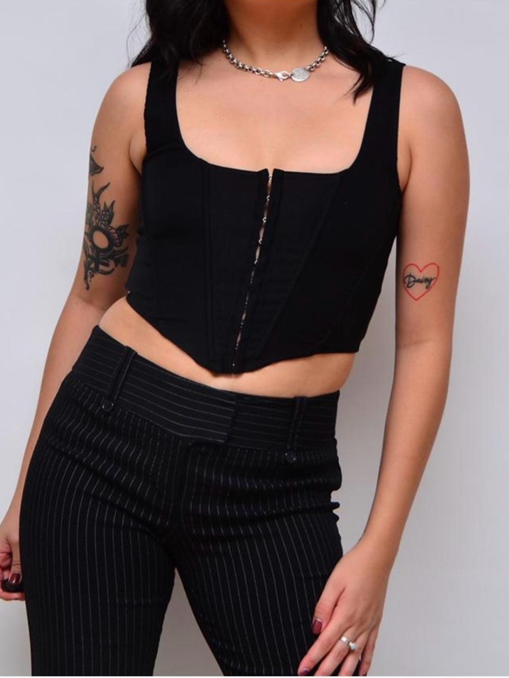 Vintage Black Corset Top